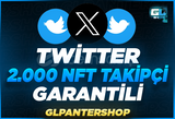 ⭐[GARANTİLİ] TWİTTER 2000 NFT TAKİPÇİ ⭐