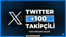 ⭐ [%100 ORGANİK] +100 TAKİPÇİLİ TWİTTER HESABI ⭐