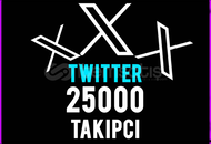 (GARANTİLİ) Twitter 25000 Takipçi