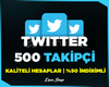 ⭐(GARANTİLİ) TWİTTER 500 GERÇEK TAKİPÇİ⭐