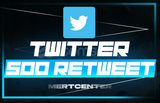 ⭐[GARANTİLİ] TWİTTER 500 RETWEET⭐