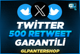 ⭐[GARANTİLİ] TWİTTER 500 RETWEET⭐