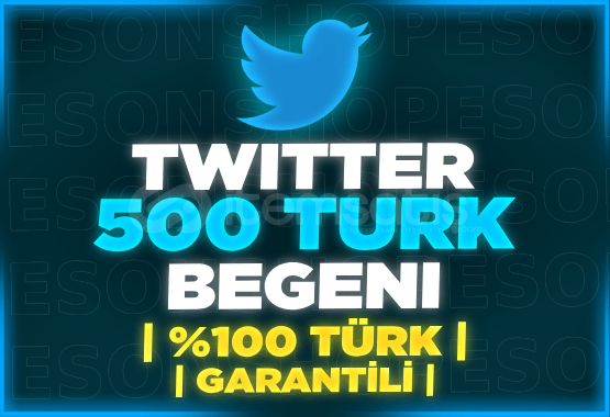 ⭐(GARANTİLİ) TWİTTER 500 TÜRK BEĞENİ⭐ ⭐(GARANTİLİ) TWİTTER 500 TÜRK BEĞENİ⭐
