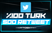 ⭐[GARANTİLİ] TWİTTER 500 TÜRK RETWEET⭐