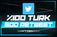⭐[GARANTİLİ] TWİTTER 500 TÜRK RETWEET⭐