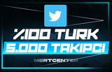 ⭐[GARANTİLİ] TWİTTER 5.000 TÜRK TAKİPÇİ⭐
