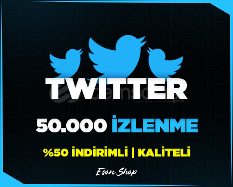 ⭐(GARANTİLİ) TWİTTER 50.000 İZLENME⭐ ⭐(GARANTİLİ) TWİTTER 50.000 İZLENME⭐