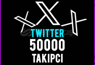 ⭐️GARANTİLİ⭐️ Twitter 50000 Gerçek Takipçi