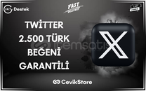 ⭐[GARANTİLİ] TWİTTER ( X ) 2.500 TÜRK BEĞENİ⭐
