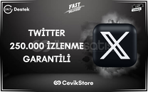 ⭐[GARANTİLİ] TWİTTER ( X ) 250.000 İZLENME⭐