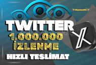 [ GARANTİLİ ] TWİTTER ( X ) 1.000.000 İZLEME