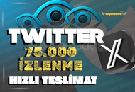 [ GARANTİLİ ] TWİTTER ( X ) 75.000 İZLEME