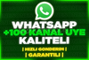 ⭐[GARANTİLİ] WHATSAPP 100 KANAL ÜYESİ