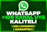 ⭐[GARANTİLİ] WHATSAPP 100 KANAL ÜYESİ