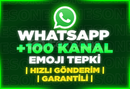 ⭐[GARANTİLİ] WHATSAPP 100 KANAL EMOJİ TEPKİ