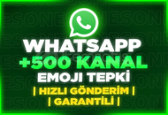 ⭐[GARANTİLİ] WHATSAPP 500 KANAL EMOJİ TEPKİ