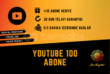 ⭐GARANTİLİ⭐YOUTUBE 100 TÜRK ABONE⭐