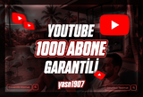 ✅️Garantili✅️ youtube 1000 abone✅️