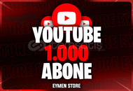 ⭐[GARANTİLİ] YouTube 1000 Abone