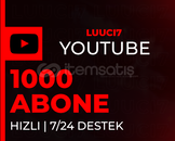 ⭐GARANTİLİ | YOUTUBE 1000 ABONE⭐