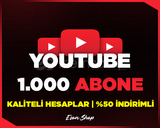 ⭐[GARANTİLİ] YOUTUBE 1000 ABONE (DOĞAL ARTIŞ)⭐