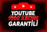 ⭐(GARANTİLİ) ⭐ YOUTUBE 1000 ADET ABONE⭐