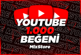 ⭐GARANTİLİ⭐ YOUTUBE 1000 BEĞENİ