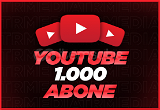 (Garantili) YouTube 1000 Gerçek Abone