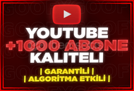 ⭐(GARANTİLİ) ⭐ YOUTUBE 1000 GERÇEK ABONE⭐