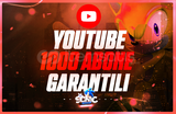 ⭐(GARANTİLİ) ⭐ YOUTUBE 1000 GERÇEK ABONE⭐