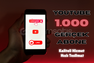 [GARANTİLİ] Youtube 1.000 gerçek abone