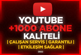 ⭐(GARANTİLİ)⭐ YOUTUBE 1000 GERÇEK ABONE⭐