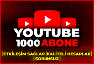 ⭐[GARANTİLİ] YOUTUBE 1000 GERÇEK ABONE⭐