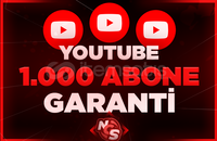 ⭐[GARANTİLİ] YOUTUBE 1.000 GERÇEK ABONE