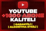 ⭐[GARANTİLİ] YOUTUBE 1000 GERÇEK ABONE⭐