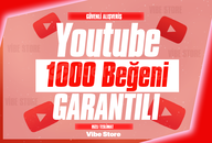 ⭐[GARANTİLİ] YOUTUBE 1000 GERÇEK BEĞENİ⭐