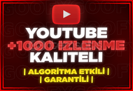 ⭐[GARANTİLİ] YOUTUBE 1000 GERÇEK İZLENME⭐