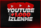 ⭐[GARANTİLİ] YOUTUBE 1000 GERÇEK İZLENME⭐