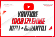 ⭐️[GARANTİLİ] YOUTUBE 1000 İZLENME⭐️