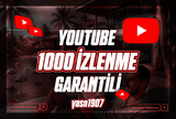 ✅️Garantili✅️ youtube 1000 izlenme✅️