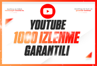 ⭐️[GARANTİLİ] YOUTUBE 1000 İZLENME⭐️
