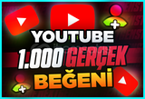 ⭐[Garantili] Youtube 1.000 Organik Beğeni ⭐