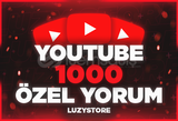 ⭐[GARANTİLİ] YOUTUBE 1000 ÖZEL YORUM⭐