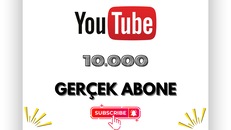⭐[GARANTİLİ] YOUTUBE 10000 GERÇEK ABONE