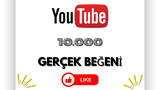⭐[GARANTİLİ] YOUTUBE 10000 GERÇEK BEĞENİ