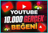 ⭐[Garantili] Youtube 10.000 Organik Beğeni ⭐