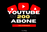 ⭐[GARANTİLİ!] YOUTUBE 200 ABONE