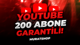 ⭐[GARANTİLİ] YOUTUBE 200 ABONE + GERÇEK ABONE⭐