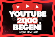 ⭐[GARANTİLİ] YOUTUBE 2000 BEĞENİ⭐