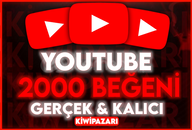 ⭐️ [GARANTİLİ] YOUTUBE 2000 BEĞENİ